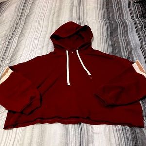 American eagle oversized cropped hoodie